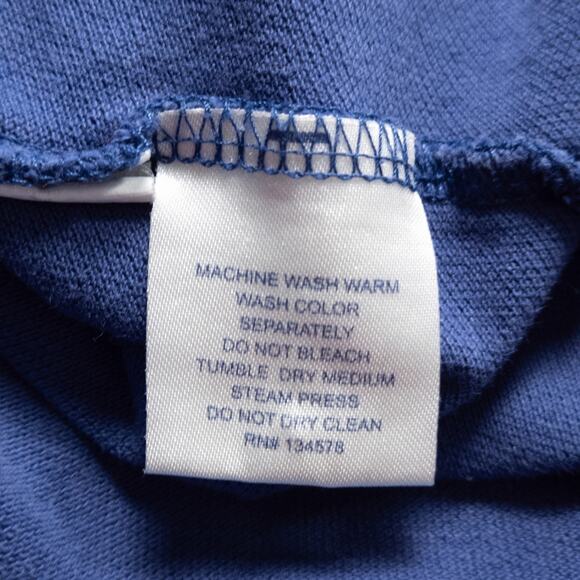 Vineyard Vines Men’s Polo Shirt Navy Whale Logo Golf Coastal Preppy Size Large - Picture 6 of 8